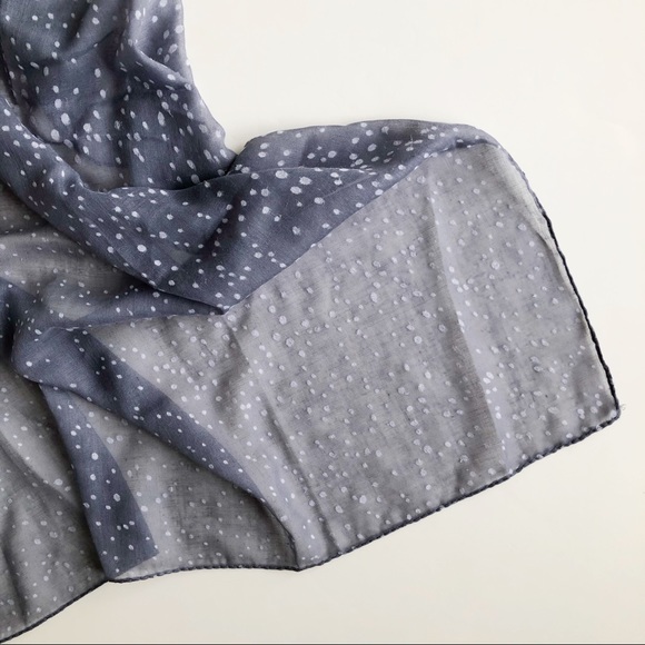 Grey Purple Speckled Lightweight Flowy Scarf - Picture 12 of 14